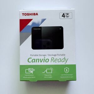 TOSHIBA Canvio Ready HDTP340XK3CA 4 TB Portable Hard Drive - External - Black